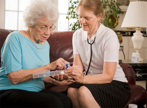 We can visit your loved on at home and assist with managing weekly prescriptions.